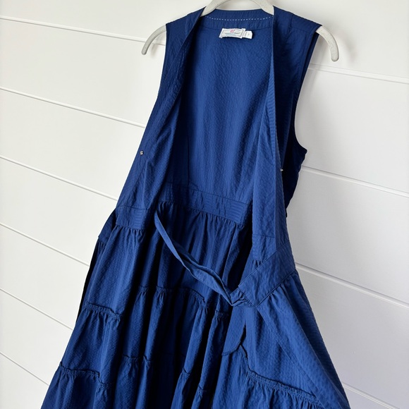 Vineyard Vines Harbor Wrap Navy Blue Dress Women's Size Small - Picture 9 of 15